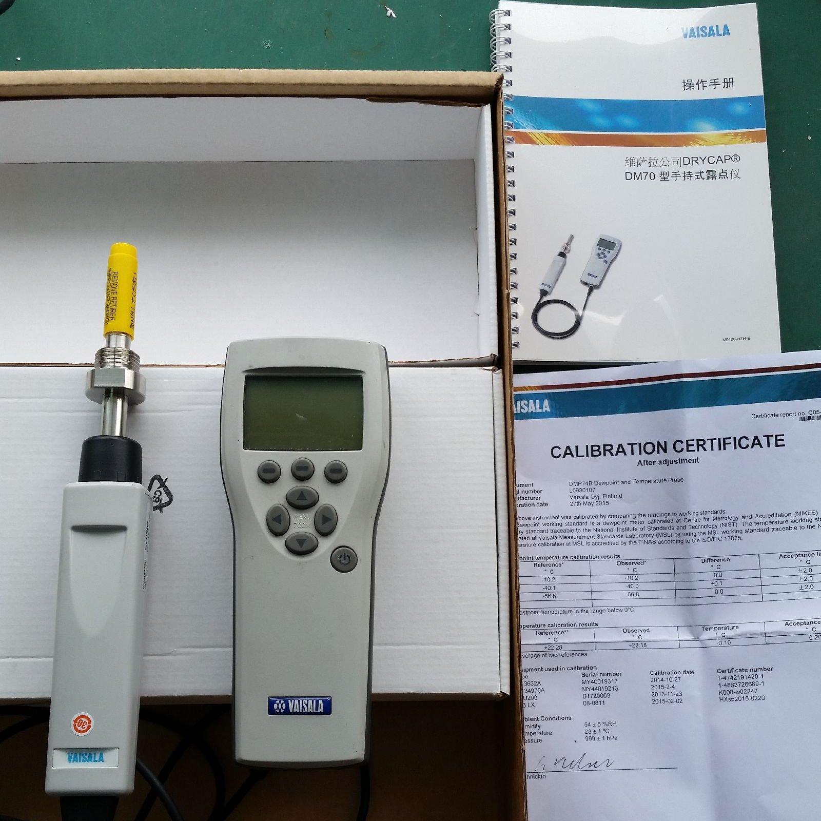 维萨拉 drycapa 手持式露点仪空气压缩机露点测量仪dm70 dmp74b